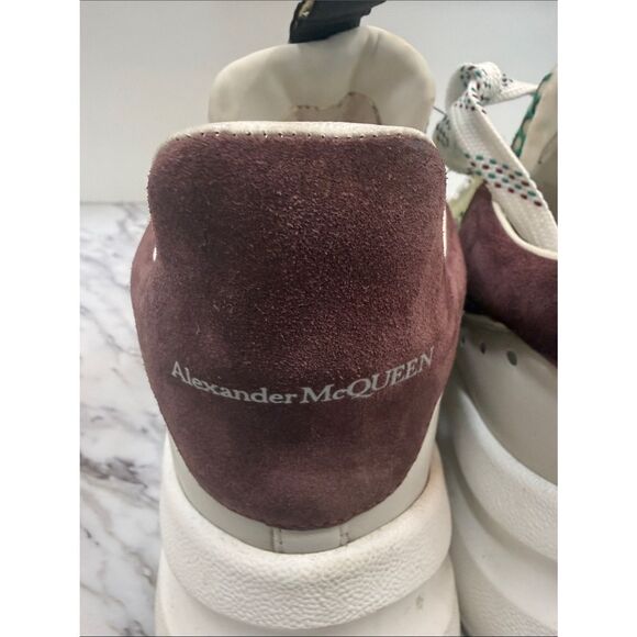 Alexander McQueen Green, Cream and Beige Mesh Runner Sneakers main image 5